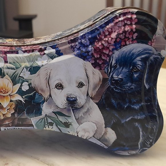 The Tin Box Company 2001 Bone Shaped Tin 7" length 2" Deep - Picture 7 of 10